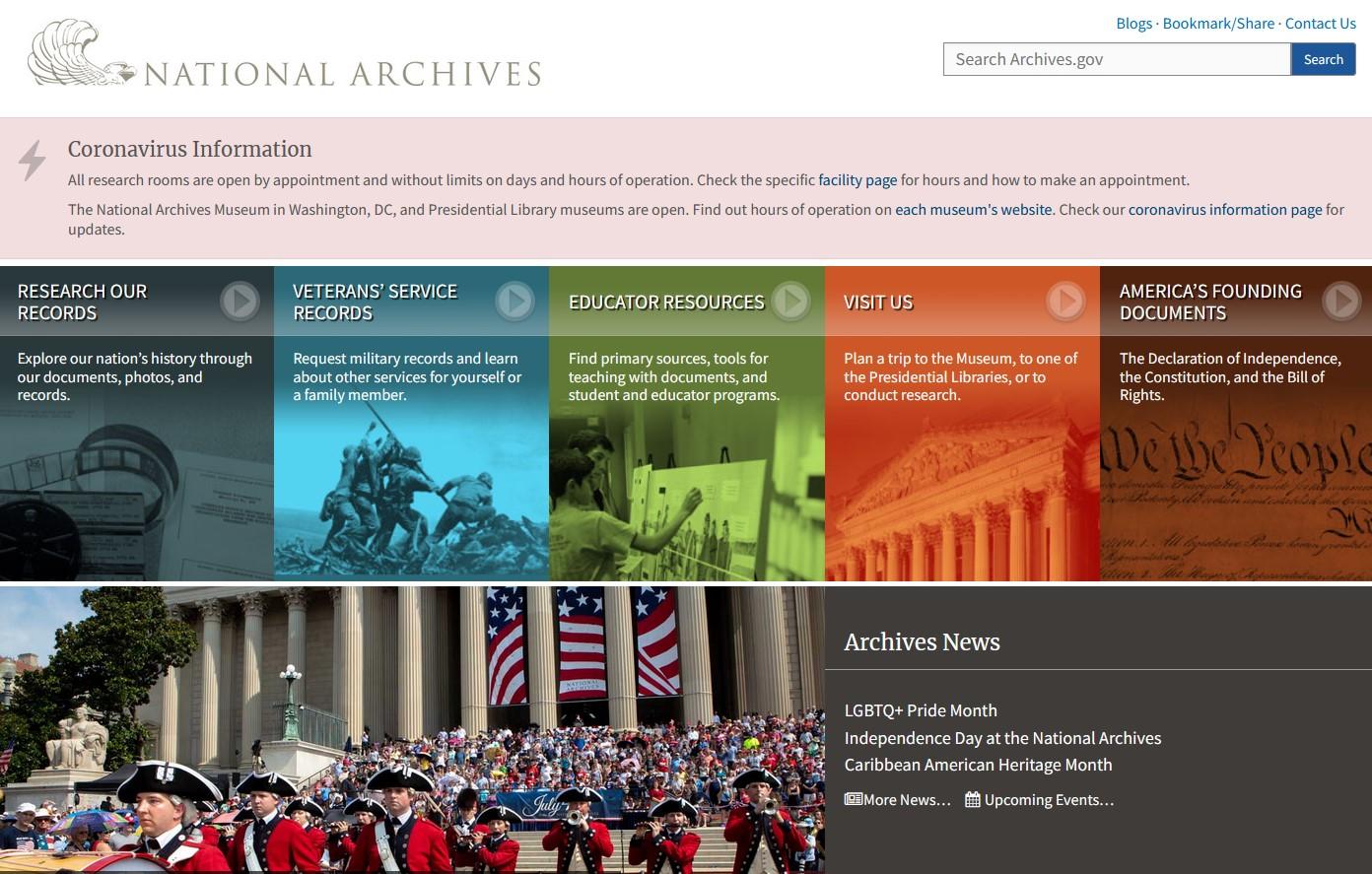 National Archive US kostenloser historischer footage